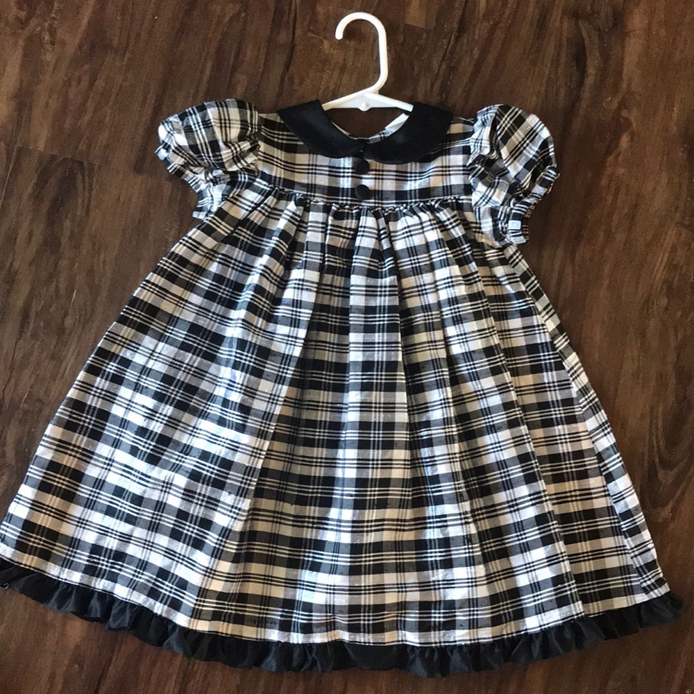 100% Silk plaid dress